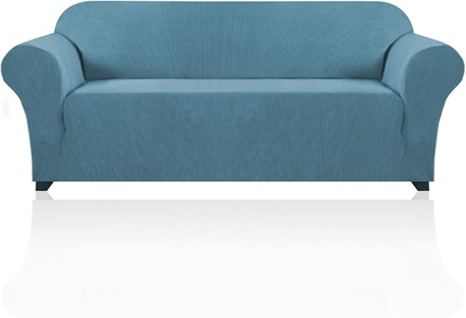 Couch Covers for 3 Cushion Couch Sofa Pet Friendly Extra Large Couch Cover for Oversized Sofa Washable Furniture Protector Fitted Sofa Slipcovers Stay in Place(XL Sofa, Storm Blue)