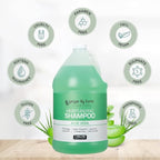 Ginger Lily Farms Club & Fitness Moisturizing Shampoo for All Hair Types, 100% Vegan & Cruelty-Free, Aloe Vera Scent, 1 Gallon (128 fl oz) Refill (Pack of 4)