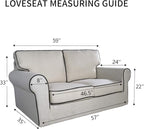 PureFit Reversible Quilted Sofa Cover, Water Resistant Medium Slipcover Furniture Protector, Washable Couch Cover with Non Slip Foam and Elastic Straps for Kids, Pets (Loveseat, Chocolate/Chocolate) | Chocolate/Chocolate, Water Resistant Couch Protecto...