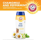 Arm & Hammer for Pets Itch Relief Dog Shampoo with Chamomile and Peppermint, Soothes Dry and Itchy Skin, pH Balanced, Free of Sodium Lauryl Sulfate and Parabens, 20 Fl Oz - 2 Pack