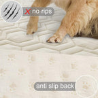 Tcksstex Waterproof and Anti-Slip Dog Bed Cover and Pet Blanket Sofa Pet Bed Mat ，car Incontinence Mattress Protectors Furniture Couch Cover for Most Cats Dogs, Pets（40x50-Ivory）
