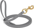 Viper Biothane K9 Working Dog Leash Waterproof Lead for Tracking Training Schutzhund Odor-Proof Long Line with Solid Brass Snap for Puppy Medium and Large Dogs, 33ft Battleship Gray