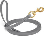 Viper Biothane K9 Working Dog Leash Waterproof Lead for Tracking Training Schutzhund Odor-Proof Long Line with Solid Brass Snap for Puppy Medium and Large Dogs, 33ft Battleship Gray
