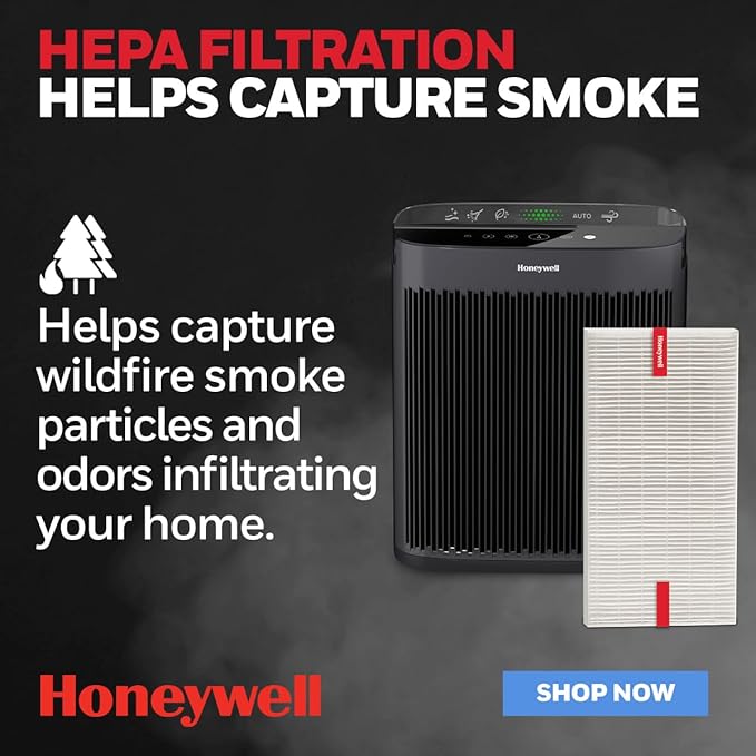 Honeywell HEPA Air Purifier Filter R, 3-Pack Air Filter Replacements | Air filtration for allergens, air filter for air purifier, HPA100/HPA200/HPA300 hepa filter replacement, 3000/5000 Series