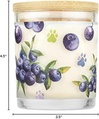 Pet House Candles, Natural Soy-Based, Clean Burning Pet Friendly Candles, 60 Hour Burn Time - Wild Blueberries, 9 oz, 2 Pack
