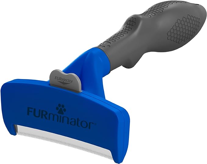 FURminator Large Dog Undercoat deShedding Tool for Long Hair | Reduces Loose Hair From Shedding, Easy Clean-Up, For Dogs Over 50 lbs, Use Weekly, Ergonomic Handle For Comfort