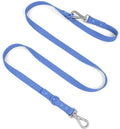 Wisedog Waterproof Dog Leash, Blue, 5 ft × 1/2 in | Adjustable, 2 Metal Swivel Hooks, Easy to Clean, For Small, Medium, Large breed Dogs