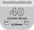 40# Detachable Dog Blades Compatible with Andis/Oster A5 Grooming | Compatible with wahl km10 dog clipper,Cut Length 1/100"(0.25mm),Made of Ceramic Blade & Stainless Steel Blade