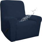 Easy-Going 100% Waterproof Recliner Chair Cover，1-Piece Recliner Slipcover | Dual Waterproof Couch Cover for Recliner，Leakproof Furniture Protector for Kids Pets Dog Cat Daily Stain, Dark Blue
