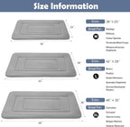 Dog Bed Soft Dog Crate Bed Pad Mat, 48 in Non Slip Bottom Washable Beds for Extra Large Dogs, Pet Bed Mattress Kennel Pad, Clay Gray