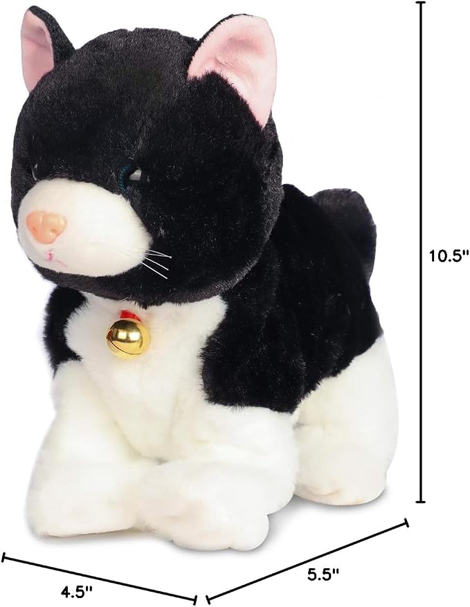 Smalody Interactive Mechanical Robot Cat Sound Control Plush Toy Black