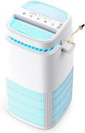 POMORON Air Purifiers for Home with Negative Ion and UV, MJ002H, White | Negative Ion Function, UV Function, True H13 Filter, 8/12/24 hours Timer, Fragrance Diffuse