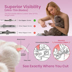 Necoichi Purrcision Stainless Steel Cat Nail Clipper, Made in Japan (Lilac)