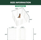 FXW Homeplus Indoor Dog Playpen, 45" H, 8 Panels, for Large Dogs | Stress-free play, Heavy-duty, Semi-open design, Easy setup, Threshold-free gate, Expandable, Patented