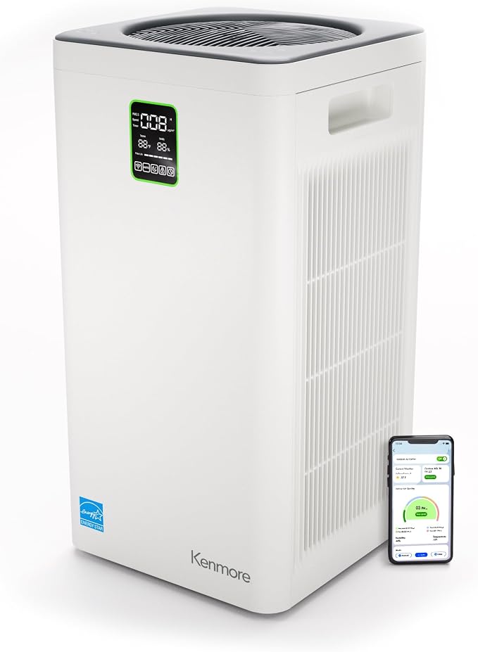 Kenmore Air Purifier with H13 True HEPA Filter, Covers Up to 2300 Sq.Foot