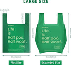 60 Count Cat Poop Bags Large Pet Waste Sacks with Handles, Disposable Litter Bags for Pet Poop, Extra-Thick Waste Bags Easy Tie Leak-Proof Strengthen Unscented