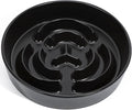 Ceramic Slow Feeder Dog Bowls 0.6 Cups for Small Fast Eaters,White | Reduces Bloating,6.02x1.38 Inch Dish For Daily Dog Meals, Maze Puzzle Slows Down Eating, Anti-Choking,9.0oz Water