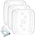 DuckSky (3 Pack) Plastic Base Tray Replacement Part for 65L+9L Self Cleaning Litter Box, Transparent, Cat Litter Collection Accessories [Only Compatible with Orders Purchased After December 23, 2025]