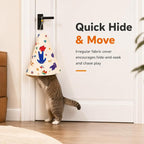 Interactive Cat Toys for Indoor Cats, Automatic Hanging Cat Hunting Toy | Randomly rising hidden prey feather keeps cats hunting active and entertained while reducing boredom and destructive behavior