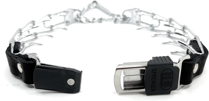 Herm Sprenger 3mm Prong Collar for Dog Training with Easy Quick Release Cliclock & ORing - German Made Dog Collar for Large Dogs (20-25" Neck)
