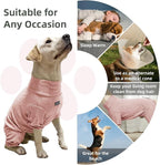Dog Pyjamas PJS Sweater Clothing and Loungewear Suitable for Small to Medium Breeds of Dogs, Neutering Suits, Extra-Large Stretch Fabric, Four-Legged Dogs Clothes Pyjamas (Sweater Pink, XL)