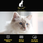 Chris Christensen Top Cat Wonderful White Shampoo for Cats, Groom Like a Professional, Corrects Yellow, Brightens All Coat Colors, Made in USA, 32 oz