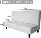 Easy-Going 100% Waterproof Futon Cover, Stretch Futon Slipcover Medium | Dual Waterproof Armless Futon Couch Cover, Leakproof Sofa Bed Furniture Protector for Kids Pets Dog Cat, Coffee
