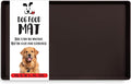 DogBuddy Dog Food Mat – Waterproof Dog Bowl Mat for Food and Water, Silicone Pet Feeding Mats for Floors, Non-Slip Placemat with High Edges for Dogs Bowls, Puppy Essentials (XL: 28" x 18", Coffee)