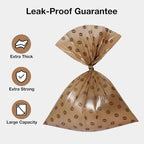VETRESKA Dog Poop Bags, Coffee Scented Waste Bags, 300 Count | Leak Proof, Extra Thick and Large Pet Bags for Dogs and Cats (20 Refill Rolls)