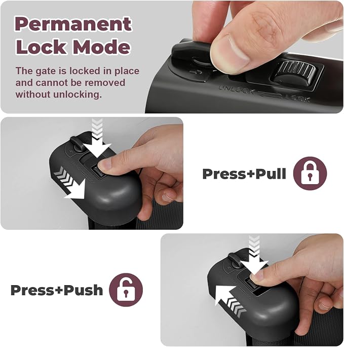 Retractable Baby Gates for Doorway, 58" Wide Mesh Dog Gate for Stair | 34" Tall Toddler Pet Gate Extra Wide Indoor and Outdoor, Easy Install, Essential for Home Safety, Black