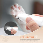 2026 New Pet Precision Trimmer, Dog Paw Trimmer with LED Light, Ultra Quiet | IP68 Waterproof, Dual-Speed Motor, Suit for Trimming Paw, Ear, Face, Butt, Eyebrows, USB Rechageble