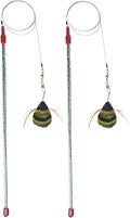 Go Cat Cat Catcher Da Bee Cat Toy, Handmade in the USA (1 Bee) (2-Pack)
