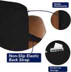 PureFit Reversible Quilted Oversized Recliner Sofa Cover, Water Resistant Furniture Protector, Washable Couch Cover with Elastic Straps for Kids, Pets (Large, Black/Black) | Black/Black, Water Resistant Couch Protector, Washable Pet Couch Cover with No...