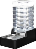 RIZZARI 10L Automatic Dog Water Dispenser with 304 Stainless Steel Bowl | Gravity-Fed Refill,Spill-Resistant,Detachable for Cleaning,Stable Anti-Tip Base,Food-Grade Materials,for Daily Hydration