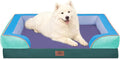 Comfort Expression Orthopedic Dog Beds for Large Sized Dog with Bolster | Waterproof Dog Couch Bed with Washable Cover & Non-Slip Bottom, Supportive Egg Crate Foam Large Pet Bed, 36x27 Inch