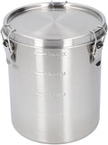 Metal Dog Food Storage Container, Stainless Steel Airtight Pet Food Canister with Lid, Cat Dog Food Holder Bin Cookie Jar Treats Container for Home Kitchen Farmhouse (2500ML)