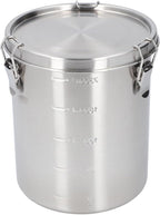 Metal Dog Food Storage Container, Stainless Steel Airtight Pet Food Canister with Lid, Cat Dog Food Holder Bin Cookie Jar Treats Container for Home Kitchen Farmhouse (2500ML)