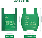 60 Count Extra Large Dog Poop Bags for A&H Swivel Bin Pooper Scooper, Pet Waste Bags with Handle for Dog Poop Cat Litter, Heavy Duty Leakproof Unscented (Only Dog Poop Bags)