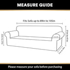 Couch Covers for 3 Cushion Couch Sofa Pet Friendly Extra Large Couch Cover for Oversized Sofa Washable Furniture Protector Fitted Sofa Slipcovers Stay in Place(XL Sofa, Porcelain)