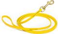 Viper Biothane K9 Working Dog Leash Waterproof Lead for Tracking Training Schutzhund Odor-Proof Long Line with Solid Brass Snap for Puppy Medium and Large Dogs, 20ft Lemon Yellow