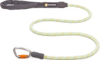 Ruffwear, Knot‑a‑Leash, Climbing‑Inspired Rope Leash, 5 ft Reflective Rope, Secure Auto‑Locking Swivel Carabiner, Tubular Handle, Accessory Loop for Pick‑Up Bags, Moss Green, Large