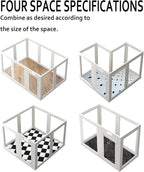 Acrylic Dog Playpen Indoor, 30" H 10 Panels Clear Dog Play Pen | Transparent Puppy Playpen, Easy Assembly. Exercise Pen For Small/Medium Dogs. Indoor Training, Play & Safe Containment
