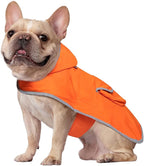 HDE Reversible Hooded Dog Raincoat Slicker Poncho for Small Medium Large Dogs - Camo Orange - M - Polyester