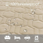Tcksstex Waterproof and Non-Slip Dog Bed Cover and Pet Blanket Sofa Pet Bed Mat ，car Incontinence Mattress Protectors Furniture Couch Cover for Most Cats Dogs,Pets（52x82-Beige）