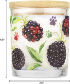 Pet House Candles, Scented Pet Friendly Candles, Clean Burning Plant-Based with a Natural Fiber Wick - BlackBerry Tea, 9 oz, 2 Pack