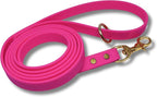 Gummy K9 Dog Leash, Biothane, Dog Training Leash, Made in The USA, 6 Feet, Various Sizes & Colors (5/8, Pink)