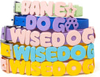 Wisedog Dog Charms for Collar, Navy, 19MM | 30 Pcs, Silicone Letter Charms, Waterproof Alphabet Pet ID, For Dog Cat Collars, DIY Personalized Name Pendant