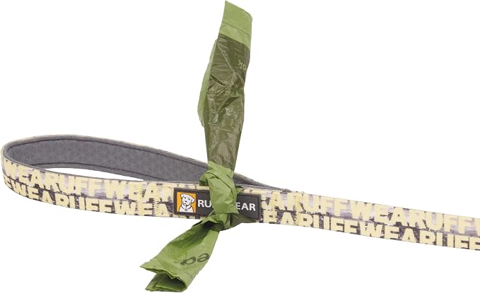 Ruffwear, Front Range Dog Leash, 5 ft Lead with Padded Handle for Everyday Walking, Mountains Logo