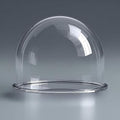 7" Acrylic Clear Dome Cover 177mm Diameter x 130mm High Transparent CCTV Security Camera Protective Housing Cover with Pre-drilled Mounting Holes