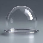 7" Acrylic Clear Dome Cover 177mm Diameter x 130mm High Transparent CCTV Security Camera Protective Housing Cover with Pre-drilled Mounting Holes